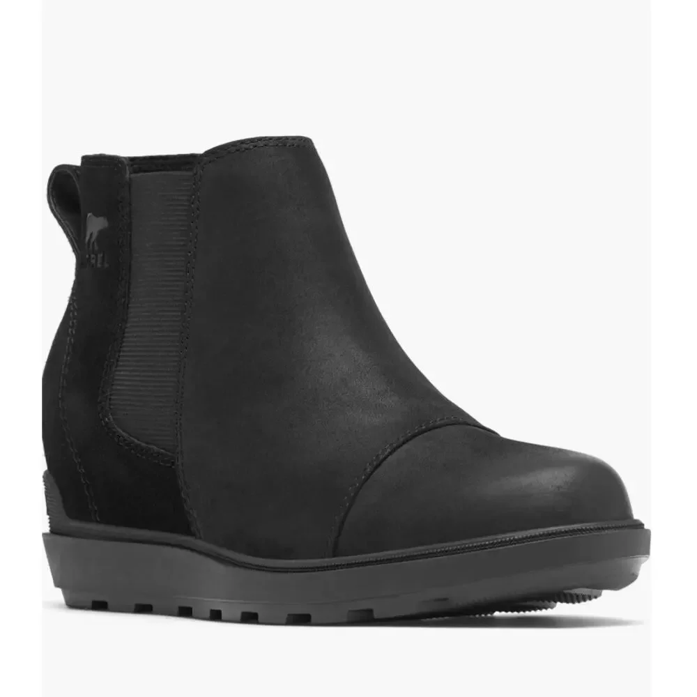 Sorel Evie II Waterproof Wedge Ankle Boots With Lugged Sole